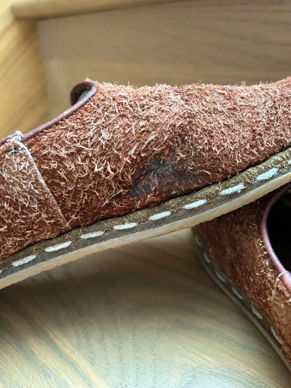 Sabah Tabac Rough Out Men’s 40 US 8.5 Suede Resoled Handmade Turkey